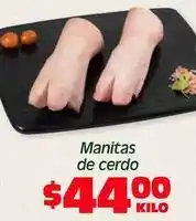 Soriana Híper Manitas de cerdo oferta