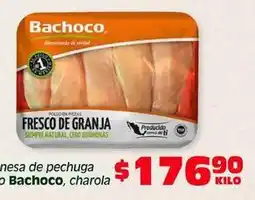 Soriana Híper Bachoco - pechuga de pollo fresco de granja oferta
