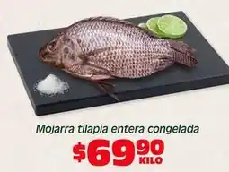 Soriana Híper Mojarra tilapia entera congelada oferta