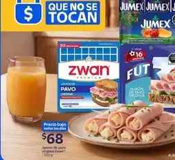 Walmart Zwan - jamón de pavo oferta