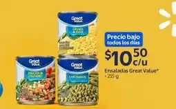 Walmart Great value - ensaladas oferta