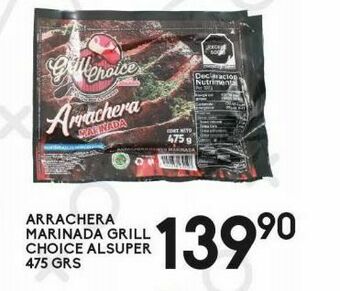 Alsuper Arrachera marinada grill choice alsuper 475g oferta