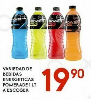 Bebidas energeticas powerade 1l