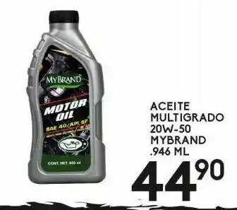 Alsuper Aceite coche mybrand 20w 50 946ml oferta