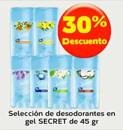 Super Aki Secret desodorantes en gel oferta