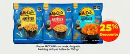 Super Aki McCain papas con onda, delgada, hashtag airfryer oferta