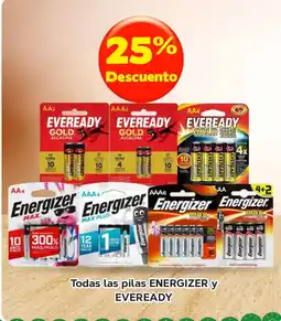 Super Aki Energizer y Eveready oferta