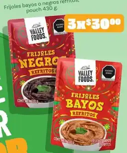 Soriana Mercado Valley Foods frijoles bayos o negros refritos oferta