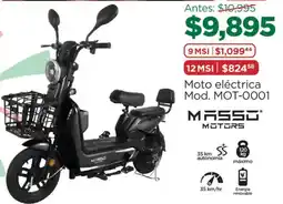 Chedraui Masso Motors moto eléctrica oferta