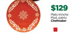 Chedraui Chefmaker plato trinche mod. patrio oferta