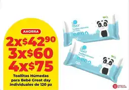 HEB Great day - toallitas húmedas para bebé oferta