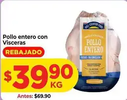 HEB Hill country fare - pollo entero con visceras oferta