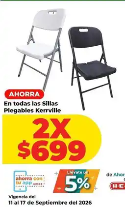 HEB Sillas plegables oferta