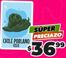 Merco Poblano - chile poblano oferta