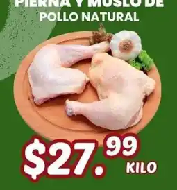 Guajardo Pierna y muslo de pollo natural oferta