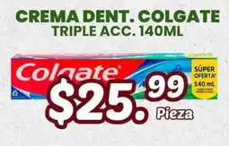 Guajardo Colgate crema dent. triple acc. oferta