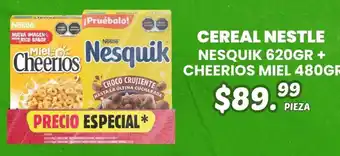 Cereal nestle nesquik cheerios miel