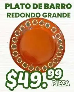 Guajardo plato de barro redondo grande oferta