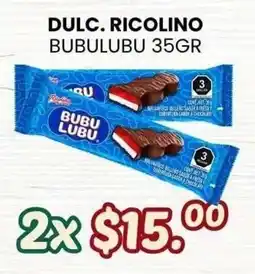 Guajardo Dulc. Ricolino Bubulubu oferta
