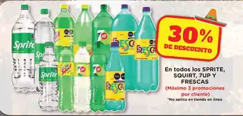 Sprite, Squirt, 7up y Frescas