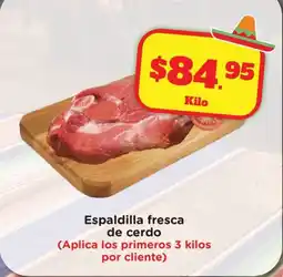Super Aki Espaldilla fresca de cerdo oferta