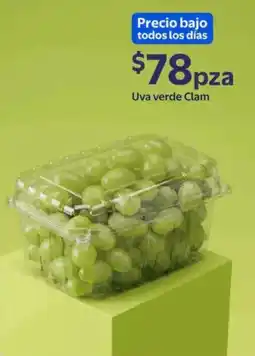 Walmart Express Uva verde Clam oferta