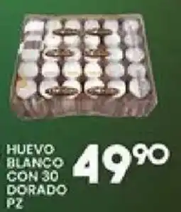 Alsuper Huevo Blanco Con 30 Dorado oferta