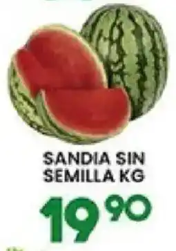 Alsuper sandia sin semilla oferta