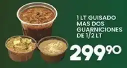 Alsuper 1 lt guisado mas dos guarniciones de 1/2 lt oferta