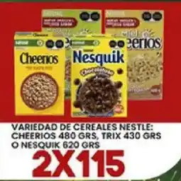 Alsuper Nestle variedad de cereales oferta
