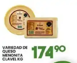 Alsuper Variedad de queso menonita clavel oferta