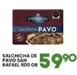 Alsuper San rafael salchicha de pavo oferta