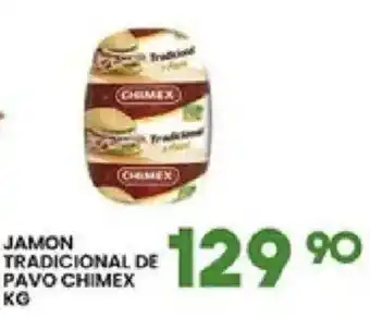 Alsuper Chimex jamon tradicional de pavo oferta