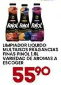 Alsuper rnol limpiador liquido multiusos fragancias finas pinol oferta