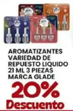 Alsuper Glade aromatizantes variedad de repuesto liquido oferta