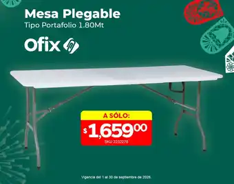 Mesa plegable