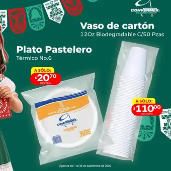 Convermex Plato Pastelero Térmico No.6