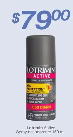 Farmacia Soriana lotrimin active spray desodorante oferta