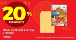 Ofix fortec toda la linea de agendas y sobres oferta