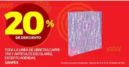 Ofix danpex toda la linea de libretas,carpetas y articulos escolares oferta