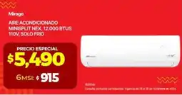 Ofix Mirage aire acondicionado minisplit nex oferta