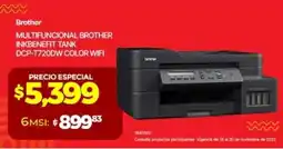 Ofix brother multifuncional brother inkbenefit tank dcp-t720dw color wifi oferta