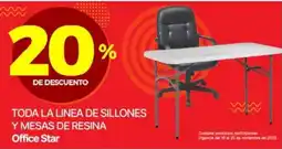 Ofix Office Star toda la linea de sillones y mesas de resina oferta
