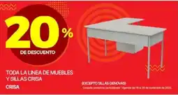 Ofix Crisa toda la linea de muebles y sillas oferta