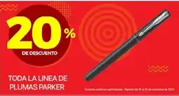 Ofix plumas parker oferta