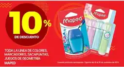 Ofix Maped toda la linea de colores, marcadores, sacapuntas, juegos de geometria oferta