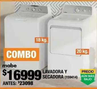 The Home Depot Lavadora y secadora mabe oferta