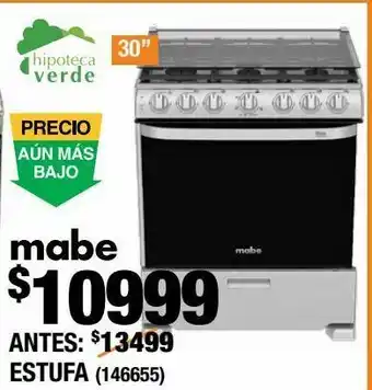 The Home Depot Estufa mabe 30" oferta