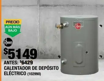 The Home Depot Calentador de deposito electrico oferta