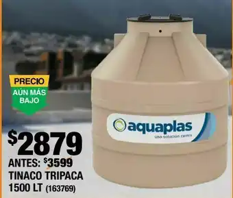 Tinaco tripaca 1500l
